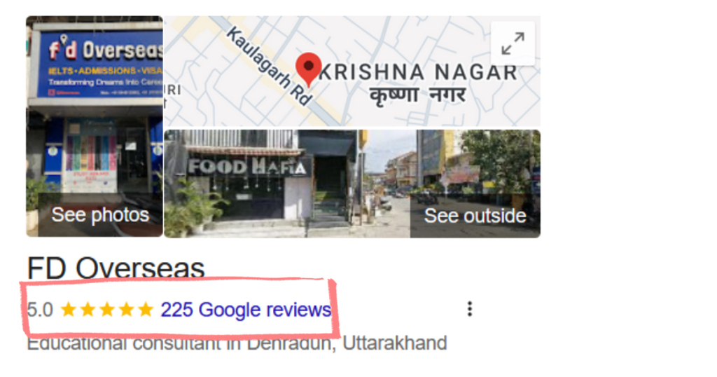 fdoverseas Google Reviews